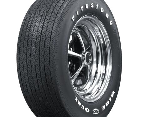 Firestone Wide Oval Raised White Letter  F60-15 62480