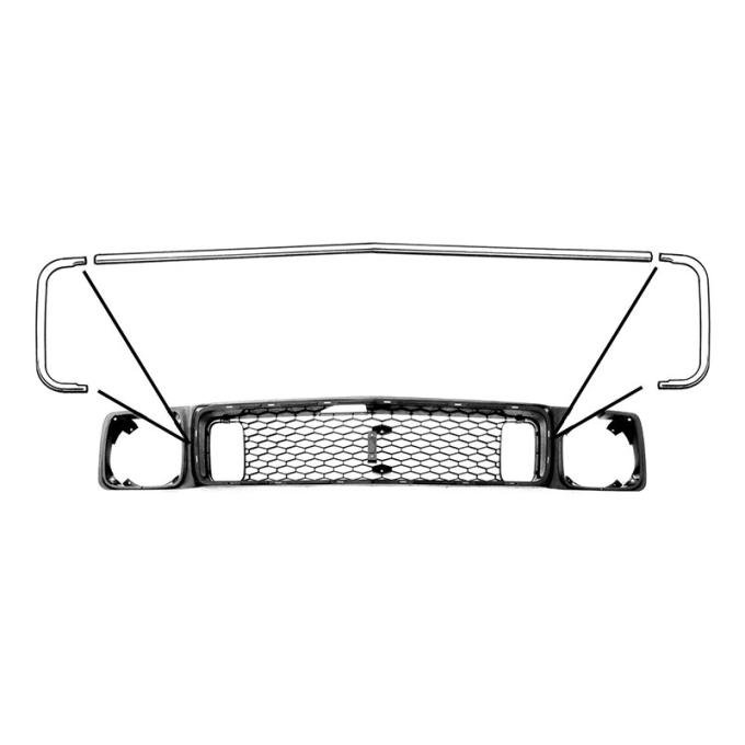 Daniel Carpenter 1973 RH Grille Moulding D3ZZ-8242