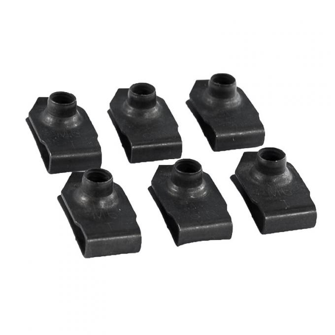 Pony Enterprises 1986-1993 Mustang Inner Fender Nuts 6pc - Allows Interior Bolts to Thread On 1147