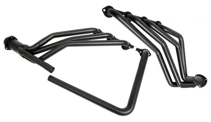 Hedman Street Headers Long Tube, Steel, Black Ceramic Coated, Ford 302, Pair 88353