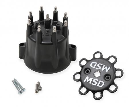 MSD Black Marine HEI Tower Cap w/Wire Retainer 85653