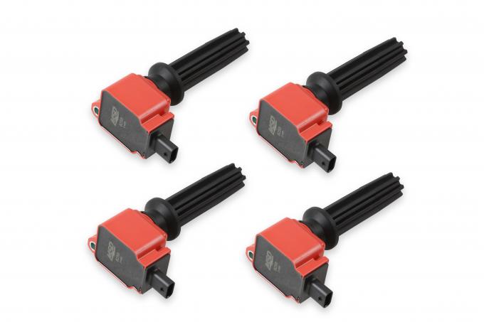 MSD Ignition Coil, Ford EcoBoost, 2.0L/2.3L L4, Red, 4-Pack 82594