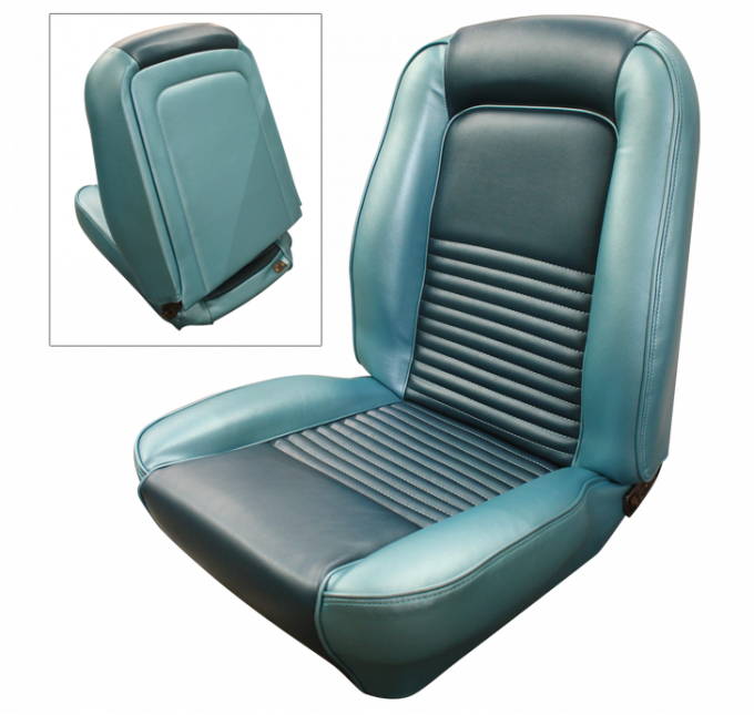 Distinctive Industries 1967 Mustang Standard Touring Front Buckets Seat Upholstery 068247