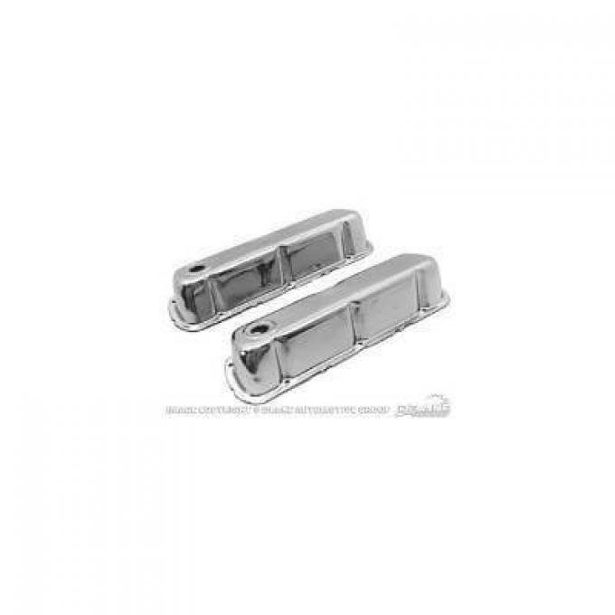 Scott Drake 1967-1970 Ford Mustang Chrome Valve Covers (390, 427, 428) C7ZZ-6A582-C