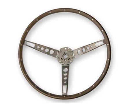 Scott Drake 1965-1966 Ford Mustang Deluxe Steering Wheel (Wood) C5ZZ-3600-N