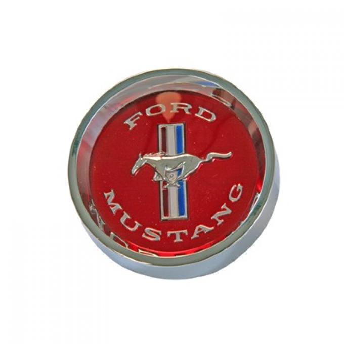 Scott Drake 1965-1966 Ford Mustang Center Cap for Styled Steel Hubcaps, Red C5ZZ-1130-WL