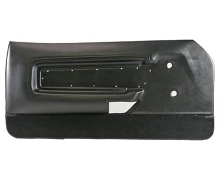 Scott Drake 1971-1973 Ford Mustang 71-73 Deluxe Door Panels (Black) D1ZZ65239423BKD