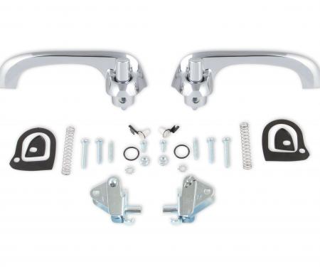 Scott Drake 1964-1966 Ford Mustang Exterior Door Handle Kit Chrome Show Quality C4DZ-6222404-5P