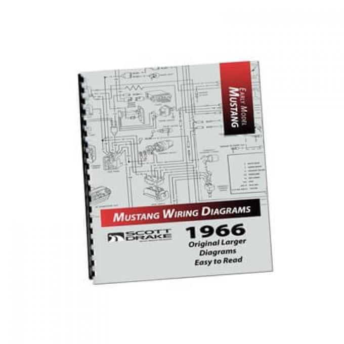 Scott Drake 1966 Ford Mustang 1966 Mustang Wiring Diagram Manual (Large Format) MP-2-P