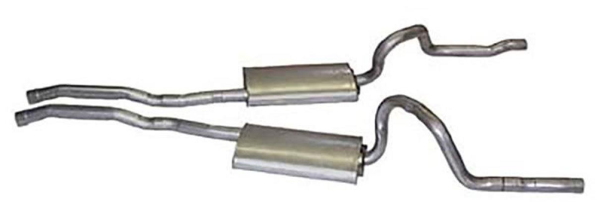 Scott Drake 1971-73 Mustang Exhaust (Mach1 Dual Exhaust Sys 2.25 ...