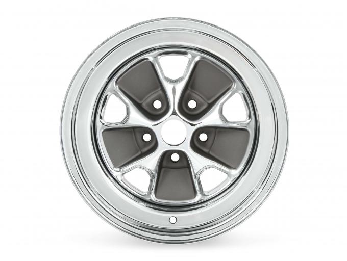 Scott Drake 1964-1973 Ford Mustang 15X7 Styled Steel Wheel Chrome/Charcoal C5ZZ-1007-CR