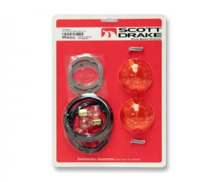 Scott Drake 1964-1966 Ford Mustang Parking Lamp Installation Kit KIT-ELC-2