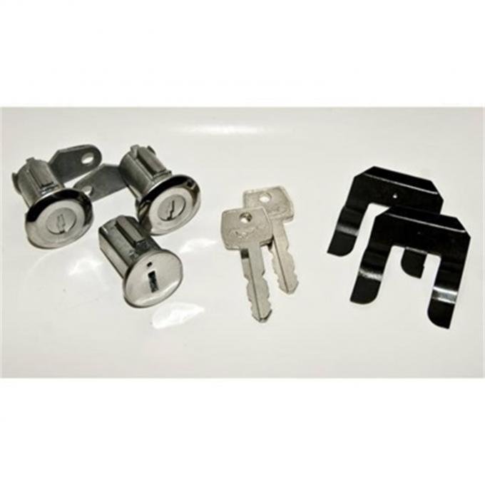 Scott Drake 1967-1969 Ford Mustang 1967-69 Mustang Ignition Lock Set with Pony Keys C9AZ-6222050-B