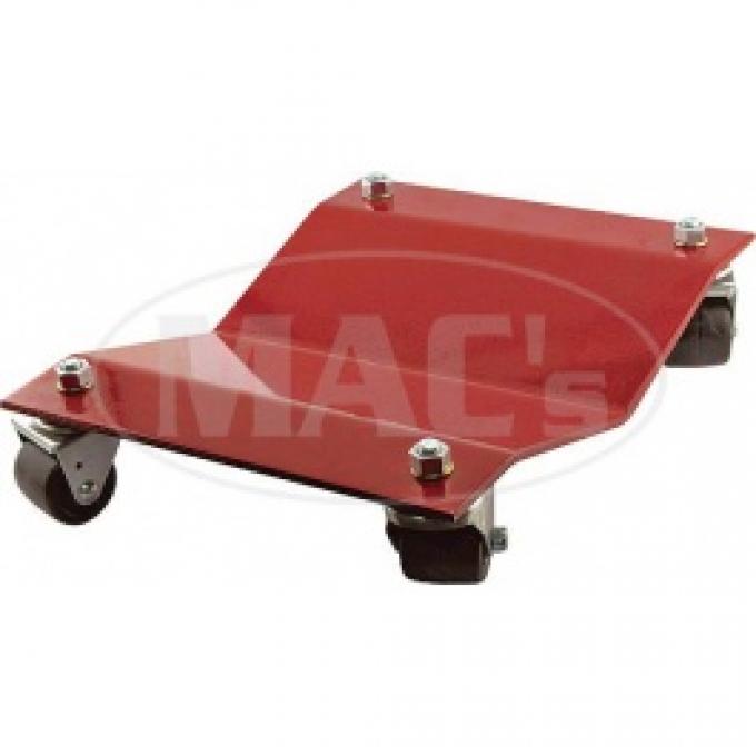 Wheel Dolly Set, 4 Piece Set, 12 Wide X 16 Long, Red Powder Coated