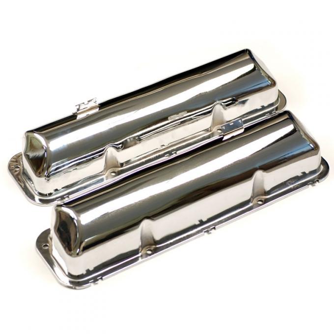 Dennis Carpenter Valve Covers - Chrome - 1960-64 Ford Car, 1958-76 Ford Truck C3AZ-6582-PR