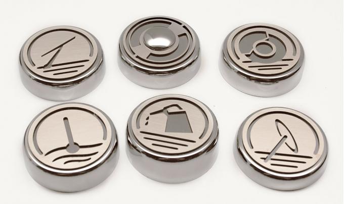 American Car Craft Cap Cover Set Executive Series Standard 6pc 043117