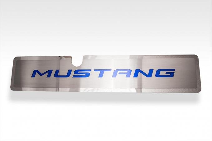 2015-2017 Mustang GT/EcoBoost - Radiator Cover Vanity Plate 'MUSTANG' - Brushed, Choose Color 273072