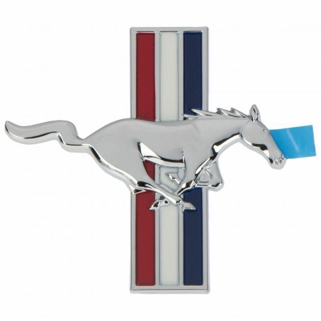 Mustang Fender Emblem, Tri-Bar Running Horse, Right, 1999-2004 ...