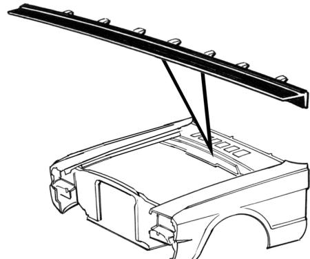 Daniel Carpenter 1965-66 Firewall to Hood Seal C5ZZ-16740