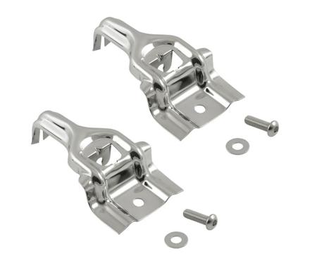 Daniel Carpenter 1979-93 Radiator Brackets - Polished Stainless D9ZZ-8193-PS