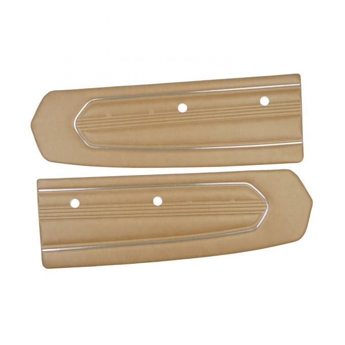 PUI Interiors 1967 Ford Mustang Standard Saddle Front Door Panels D675