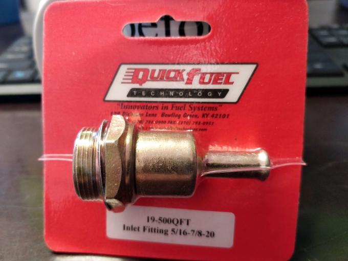 Quick Fuel Technology 7/8-20 Fuel Inlet 5/16" Barb 19-500QFT