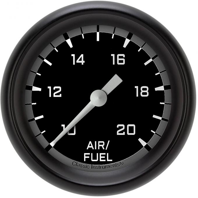 Classic Instruments Autocross Gray 2 5/8" Air Fuel Ratio Gauge AX394GBPF