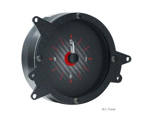 Ford Dakota VLC Analog Clock With Carbon Fiber Style Face, 1969-1970