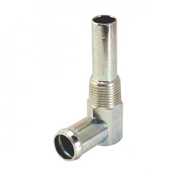 Heater Hose Elbow - Silver Zinc - Reproduction - 289 V8