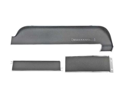 Ford Mustang Dash Trim Panel Set - 3 Pieces - For Standard Interior - Without Air Conditioning