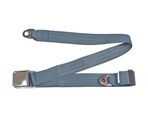 Seatbelt Solutions Universal Lap Belt, 74" with Chrome Lift Latch 1800604002 | Blue