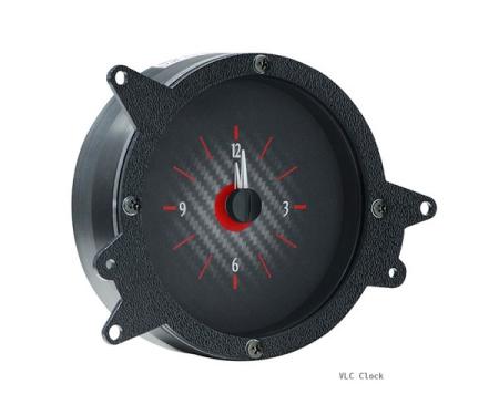 Ford Dakota VLC Analog Clock With Carbon Fiber Style Face, 1969-1970