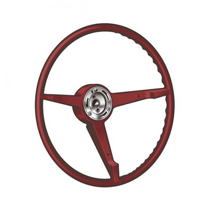 Ford Mustang Steering Wheel - 3 Spoke - Red