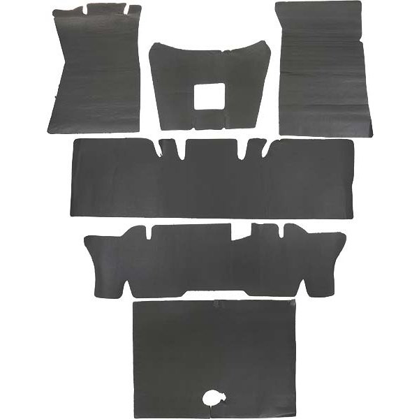 Ford Mustang Complete Sound Insulation Kit - 6 Pieces - Convertible