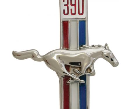 Ford Mustang Fender Ornament - Running Horse Under 390 - Right