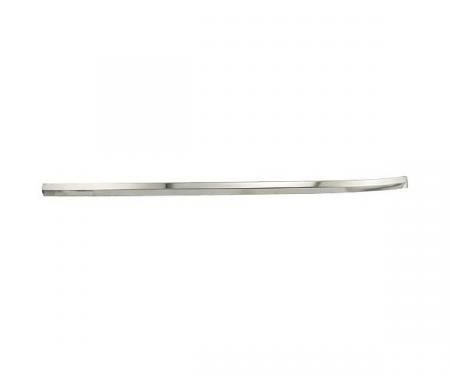 Ford Mustang Upper Windshield Moulding - Front Outside - Left - Bright Metal - Coupe & Fastback