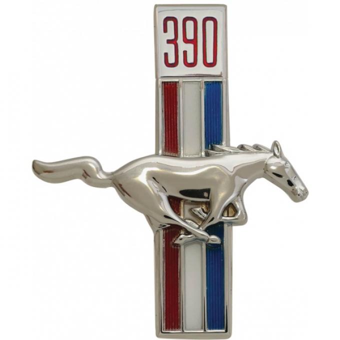 Ford Mustang Fender Ornament - Running Horse Under 390 - Right