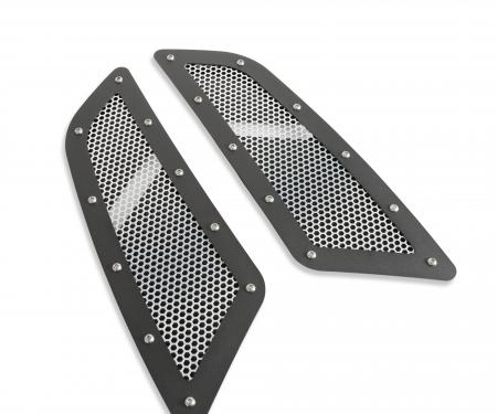 Drake Muscle 2015-2017 Ford Mustang Speed Mesh Hood Vent Kit FR3Z-16C630-M