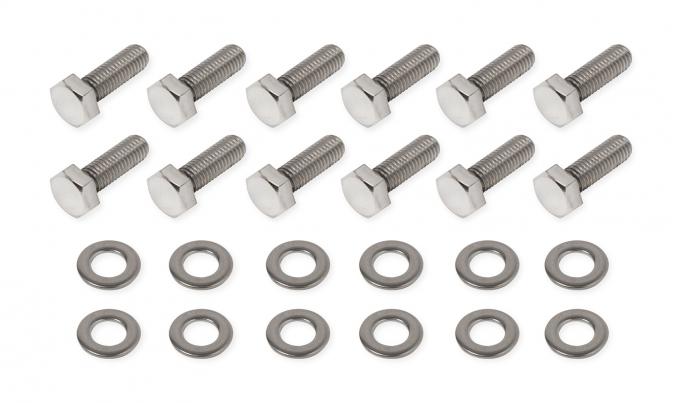 Mr. Gasket Rear Cover Bolt Set, Polished Stainless Steel 60911G