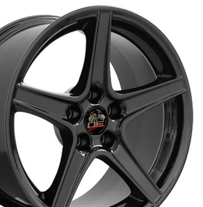 OE Replica Wheels FR06B - 18" Replica Wheel FR06B Fits Ford Mustang Saleen Rim 18x10 Black Wheel FR06B-18100-5450-22B