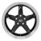 OE Replica Wheels FR04B - 17" Replica Wheel FR04 Fits Ford Mustang Cobra Rim 17x9 Black Wheel FR04B-D17090-5450-24BM