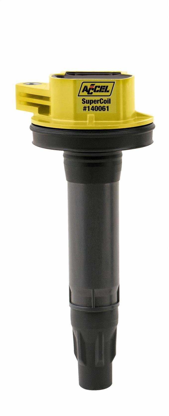 Accel Ignition Coil, Super Coil Series, 2007-2016 Ford 3.5L/3.7L V6, Yellow, Individual 140061