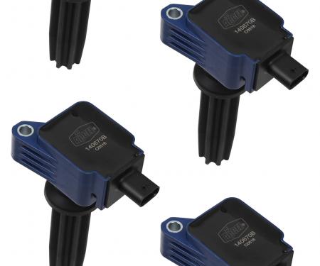 Accel Ignition Coil, SuperCoil, 2012-2017 Ford EcoBoost 2.0L/2.3L, L4, Blue, 4-Pack 140670B-4