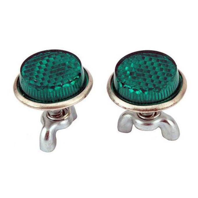 Green Reflector License Bolts A-13410