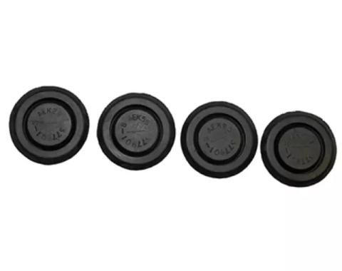 Redline Restomotive® 1963-1970 Ford Car 4 Piece Rubber Front Seat Plug Set for Front Seat Mounting Holes