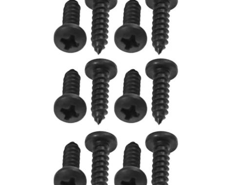 Redline Restomotive® 1964-1966 Ford Mustang 12 Piece Door Window Rear Upper Seal Screw Set