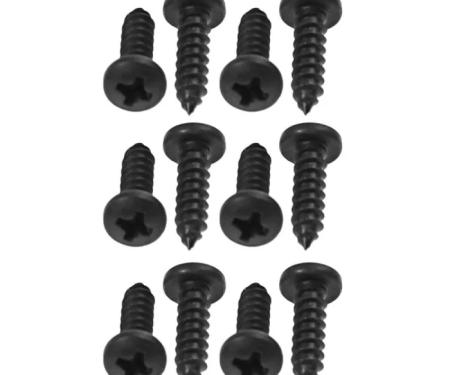 Redline Restomotive® 1964-1966 Ford Mustang 12 Piece Door Window Rear Upper Seal Screw Set