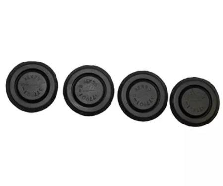 Redline Restomotive® 1963-1970 Ford Car 4 Piece Rubber Front Seat Plug Set for Front Seat Mounting Holes