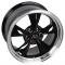 Machined Lip Black Replica Wheels fit Ford Mustang (Bullitt style) 17x8