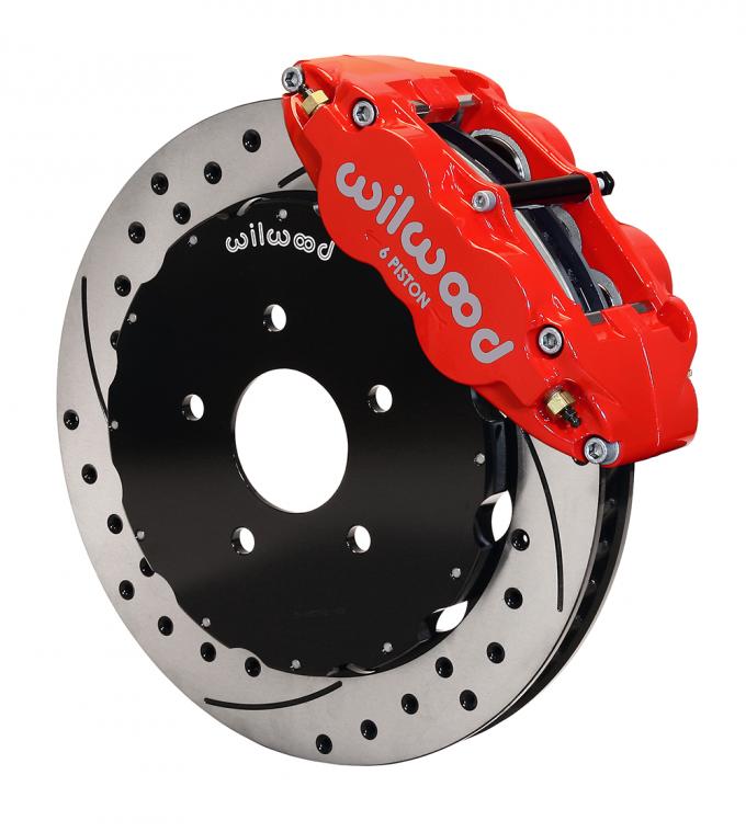 Wilwood Brakes 1994-2004 Ford Mustang Forged Narrow Superlite 6R Big Brake Front Brake Kit (Hat) 140-9107-DR